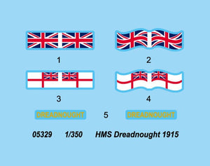 Trumpeter 05329 HMS Dreadnought 1915 1/350 – imagen 13