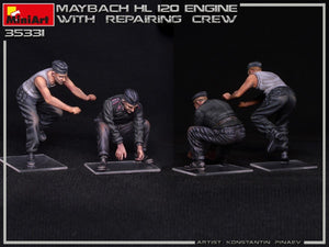 Miniart 35331 MAYBACH HL 120 ENGINE FOR PANZER III/IV FAMILY WITH REPAIR CREW 1/35 – image 10