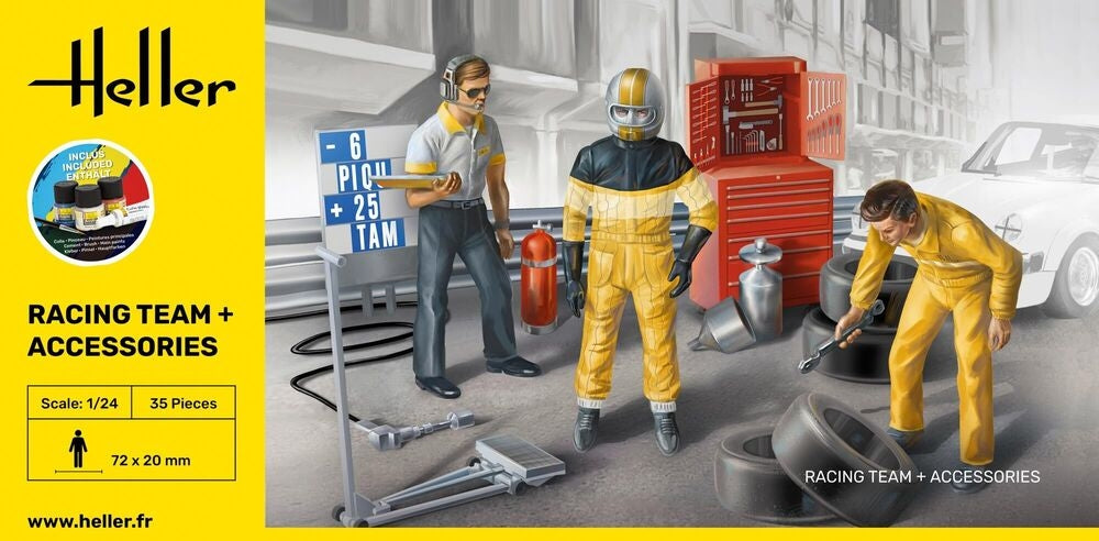 Heller 58750 Racing Team and Accessories - Starter Kit 1/24 – obrázek 3