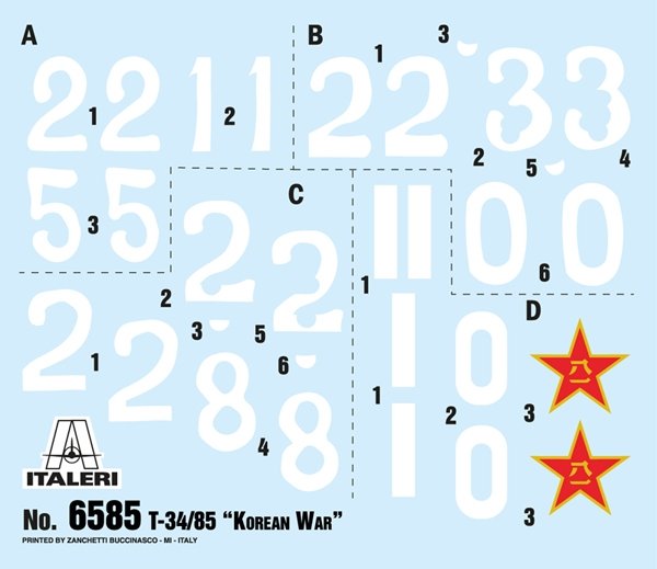 Italeri 6585 T-34/85 Guerre de Corée 1/35  – image 14