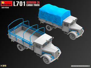 Miniart 35450 L701 GERMAN 3T CARGO TRUCK 1/35 – Bild 9