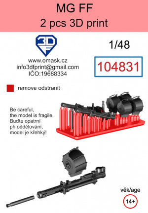 Omask 104831 MG-FF 3D print 1/48 – image 2