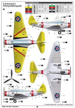 Trumpeter 02226 Douglas TBD-1 Devastator 1/32 – image 5