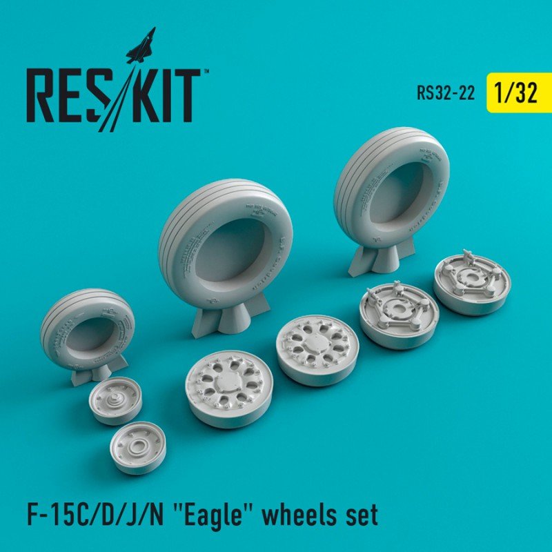 RESKIT RS32-0022 F-15 (C/D/J/N) &amp;quot;Eagle&amp;quot; resin wheels 1/32