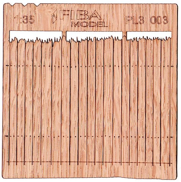 Model scene PL3-003 Wooden fence type 3 / Wooden fence 1/35