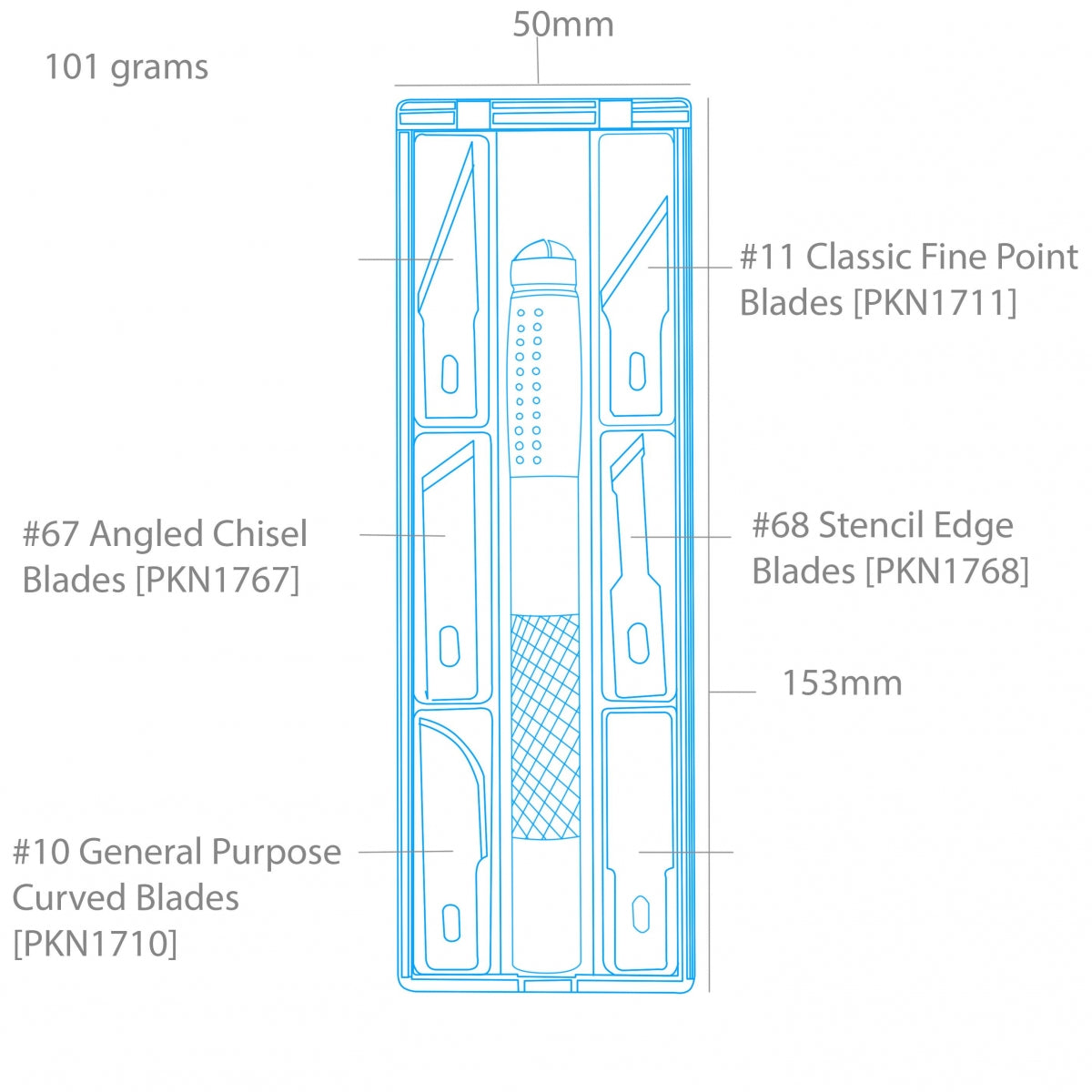 Modelcraft PKN4302-S Soft Grip Craft Knife #2 Set (125mm) – Bild 3