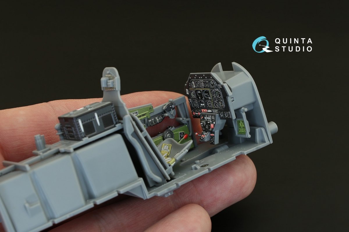 Quinta Studio QD32004 P-51D (Late) 3D-Printed &amp;amp; colored Interior on decal paper (for Tamiya kit) 1/32 – obrázek 8