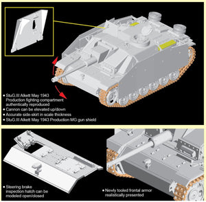 Dragon 6578 StuG.III Ausf.G May 1943 Production mit Schurzen 1/35 – imagen 2