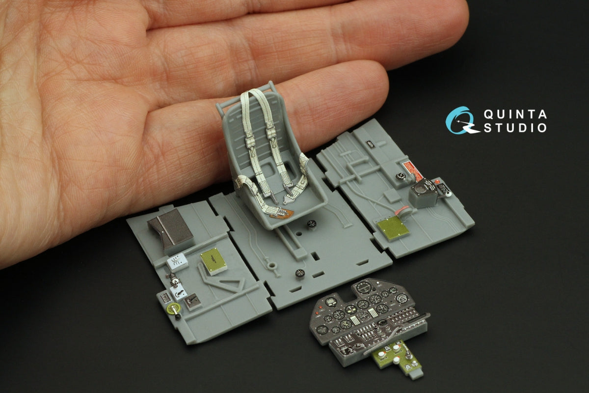 Quinta Studio QD32122 P-40E War Hawk 3D-Printed &amp;amp; coloured Interior on decal paper (Trumpeter) 1/32 – zdjęcie 10