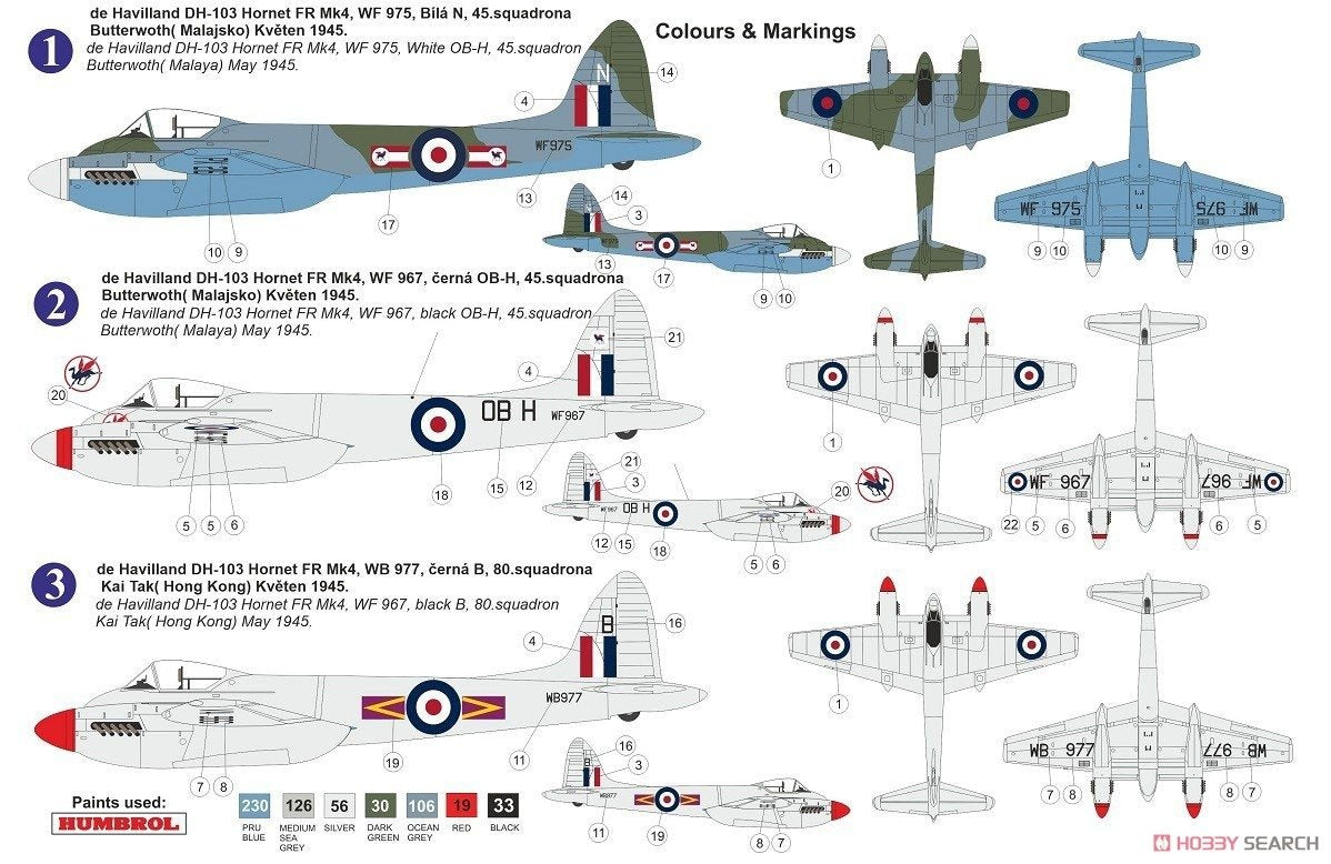 AZ Model AZ7654 de Havilland DH.103 Hornet F Mk. 4 1/72 – obrázek 4