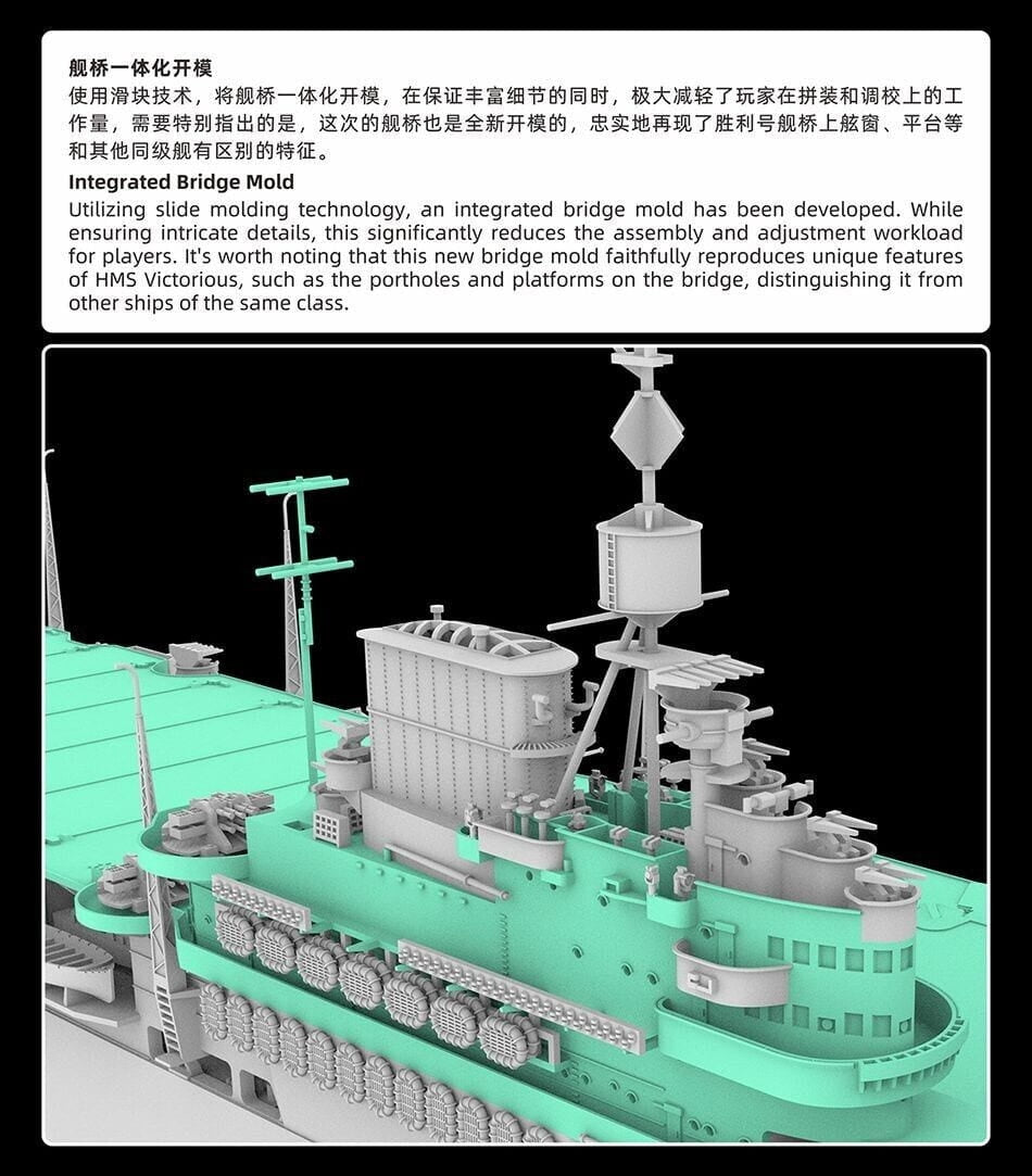 FlyHawk Model FH1135 HMS Victorious 1/700 – obrázek 9