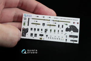 Quinta Studio QD48031 P-38F 3D-Printed &amp;amp; colored Interior on decal paper (for Tamiya kit) 1/48 – Bild 3