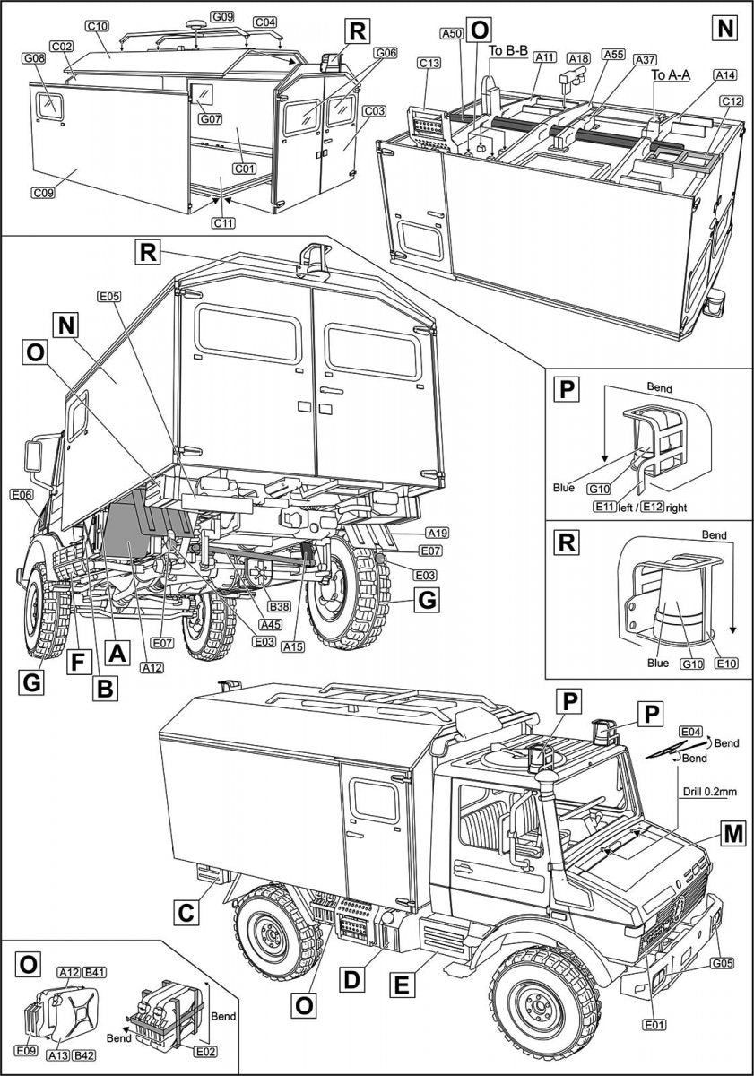 Ace 72451 Unimog U1300L 4x4 Krankenwagen Ambulance1/72 – image 5