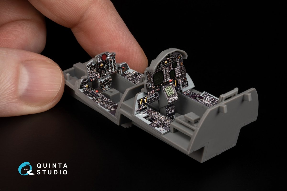Quinta Studio QD+48341 F-4G early 3D-Printed &amp;amp; colored Interior on decal paper (Meng) (with 3D-printed resin parts) 1/48 – immagine 12