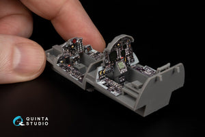 Quinta Studio QD+48341 F-4G early 3D-Printed &amp;amp; colored Interior on decal paper (Meng) (with 3D-printed resin parts) 1/48 – immagine 12