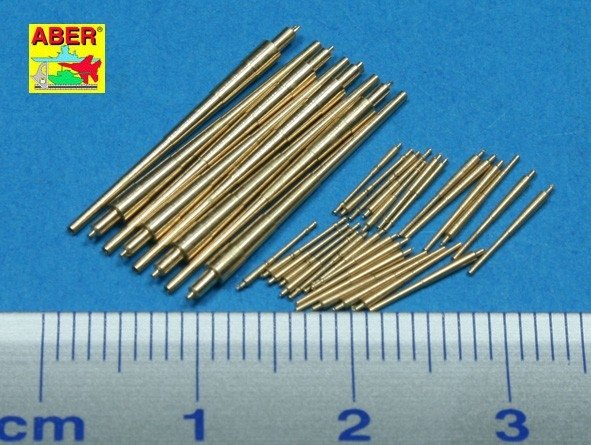 Aber 1/700L-31 Set of Barrels for Bismarck class battleships 380mm x 8; 150mm x 12; 105mm x 16 1/700 – image 2