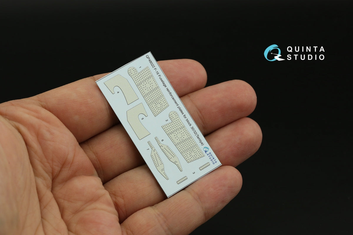 Quinta Studio QP48022 F-16 block 30/32 reinforcement plates (Tamiya) 1/48 – Bild 5