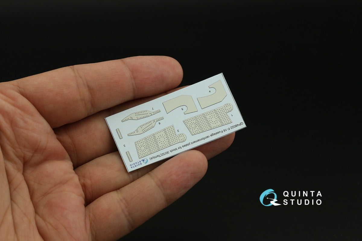 Quinta Studio QP48022 F-16 block 30/32 reinforcement plates (Tamiya) 1/48 – Bild 3