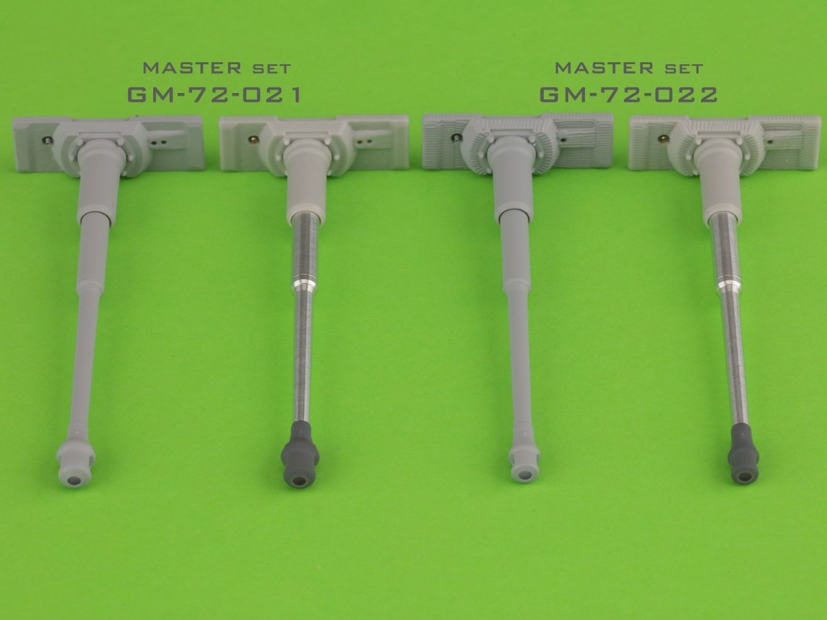 Master GM-72-022 PzKpfw VI Tiger I - MG-34 gun barrels &amp;amp; 88mm KwK36 L/56 with late muzzle break and final version gun mantlet 1/72 – image 4
