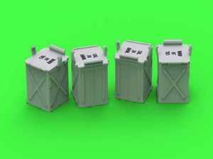 Master GM-35-072 D68375 Ammunition Boxes (50 rounds) for Browning M2 .50 rifle - used in early WWII (6 pcs.) - CLOSED 1/35 – imagen 4