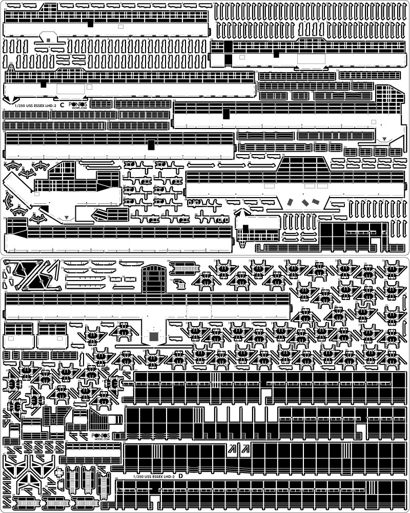 Pontos 37001R1 USS LHD-2 Essex Kit+Detail Up Set 1/350 – Bild 7