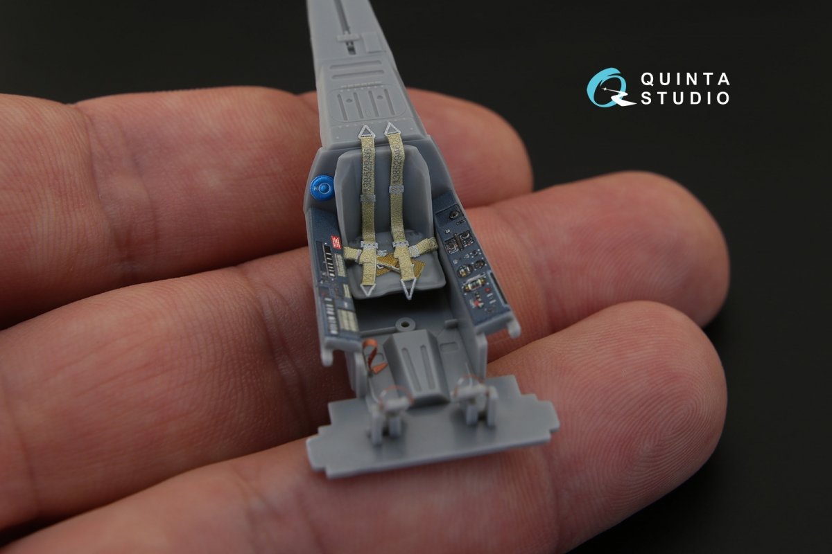 Quinta Studio QD48156 FW 190A-5 3D-Printed &amp;amp; colored Interior on decal paper (for Hasegawa kit) 1/48 – image 7