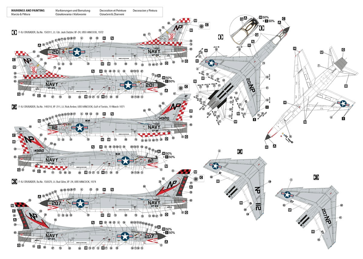 Hobby 2000 48040 F-8J Crusader ( Hasegawa + CARTOGRAF + MASKS ) 1/48 – image 2