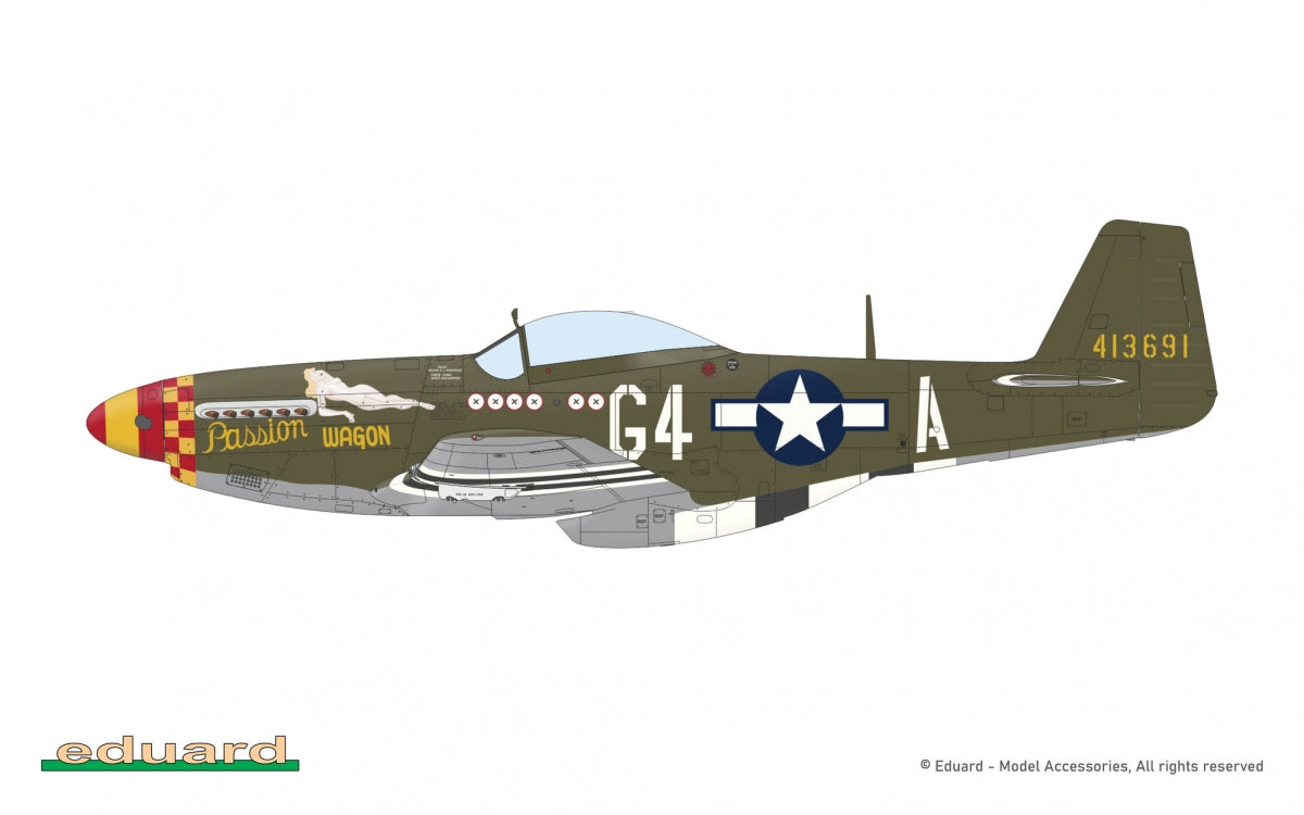 Eduard 7476 P-51D-5 Mustang Weekend Edition 1/72 – obrázek 2