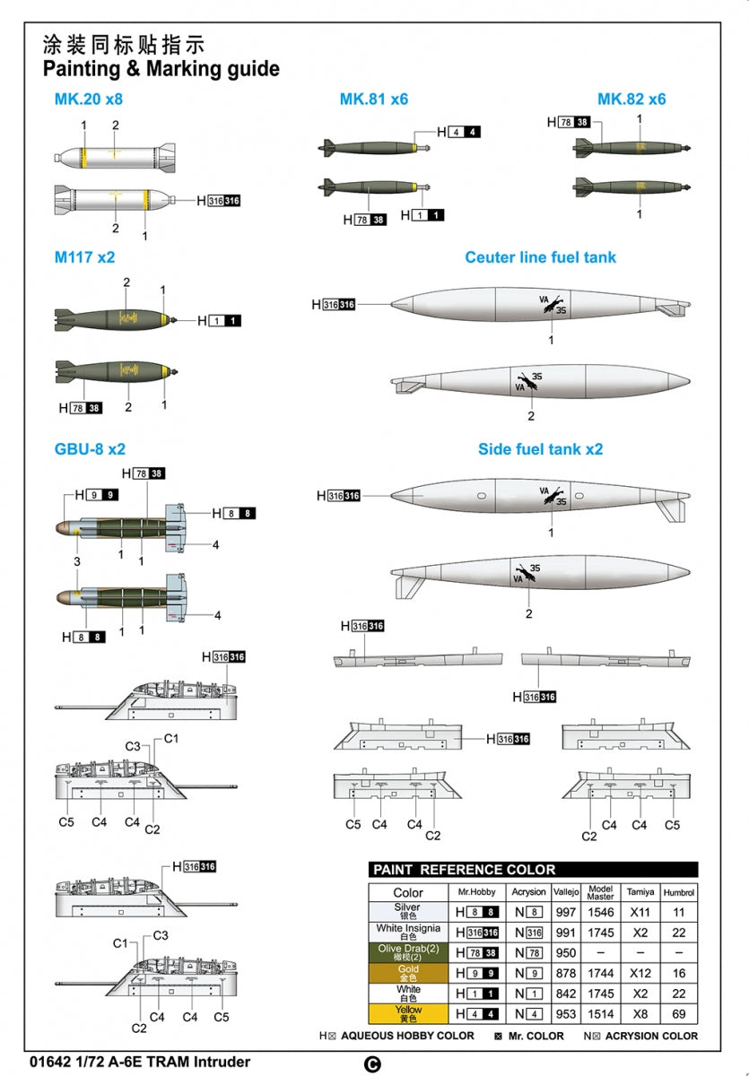 Trumpeter 01642 A-6E TRAM Intruder 1/72 – Bild 3