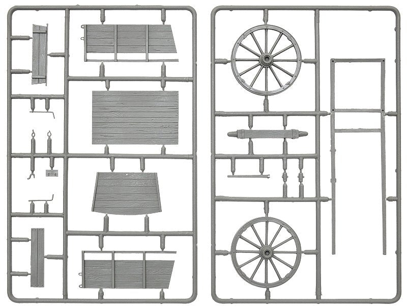MiniArt 35657 FARM CART &amp;amp; VILLAGE ACCESSORIES 1/35 – obrázek 2