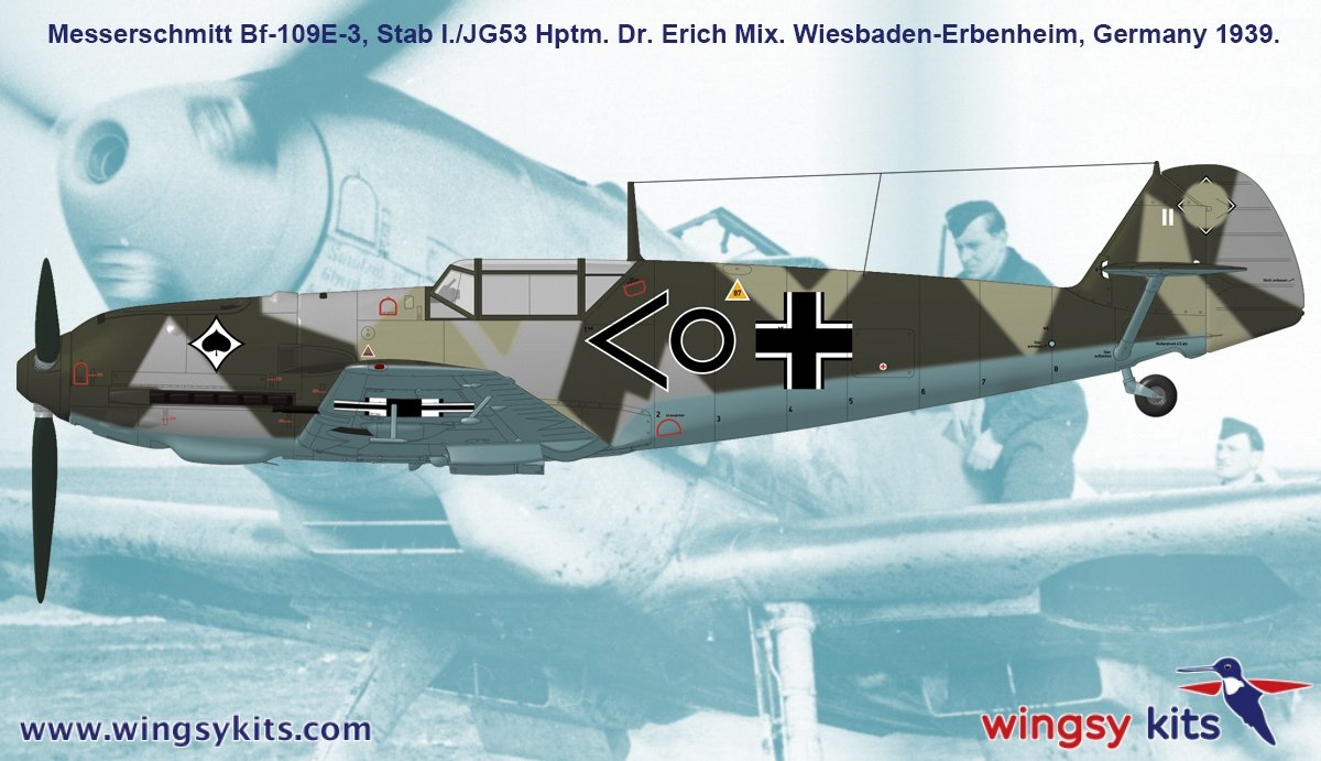 Wingsy Kits D5-08 German WWII Fighter MESSERSCHMITT Bf 109 E-3 1/48 – image 16
