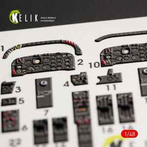 KELIK K48055 IA-58 PUCARA INTERIOR 3D DECALS FOR KINETIC KIT 1/48 – image 5