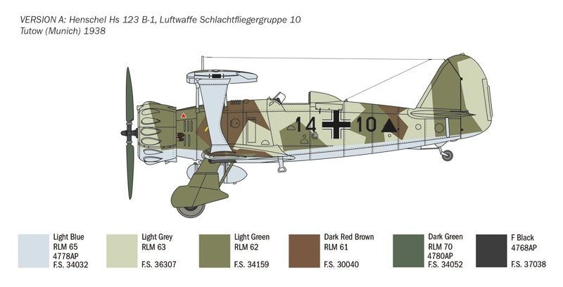 Italeri 2819 HENSCHEL HS 123 1/48 – image 6