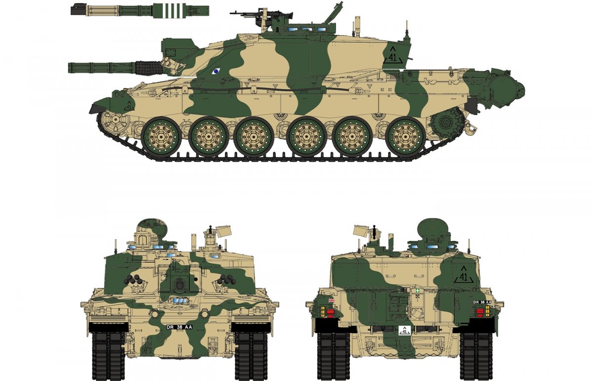 Rye Field Model 5062 Challenger 2 with workable track links 1/35 – zdjęcie 4