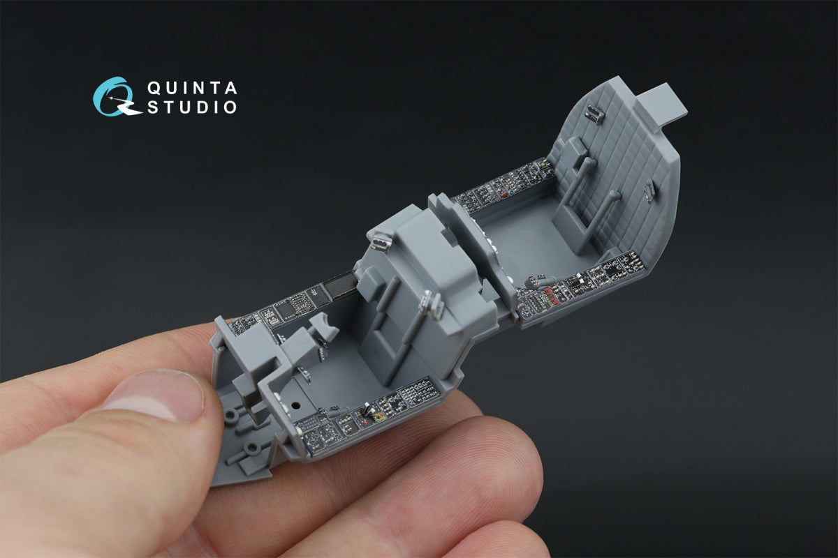 Quinta Studio QDS-48571 AH-64A 3D-Printed &amp;amp; colored Interior on decal paper (Hasegawa) (small version) 1/48 – Bild 11