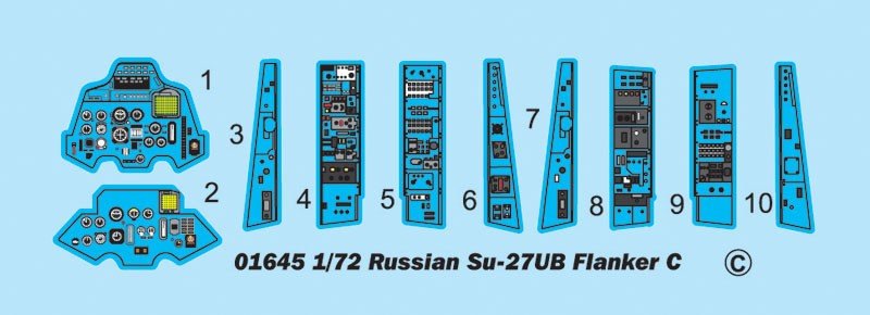 Trumpeter 01645 Russian Su-27UB Flanker C Fighter (1/72) – Bild 8