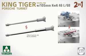 Takom 2178 Sd.Kfz.182 King Tiger Porsche Turret With 105mm KwK 46L/68 - 2 In 1 1/35 – Bild 4