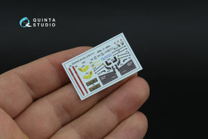 Quinta Studio QD+48590 MH-60L Blackhawk 3D-Printed &amp; coloured Interior on decal paper (ICM) (with 3D-printed resin parts) 1/48