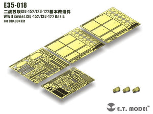 ET Model E35-018 WWII Soviet JSU-152/JSU-122 Basic (Pour kit DRAGON) (1/35)