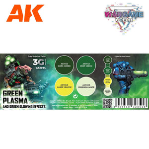 AK Interactive AK1064 WARGAME COLOR SET. GREEN PLASMA AND GLOWING EFFECTS. 4x17 ml – image 2