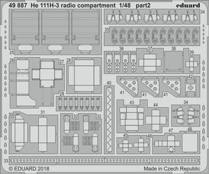 Eduard 49887 He 111H-3 radio compartment ICM 1/48 – Bild 2