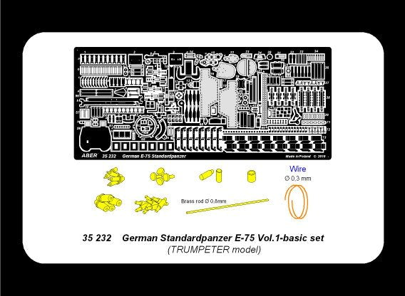 Aber 35232 German standardpanzer E-75 - vol. 1 - basic set 1/35 – Bild 4