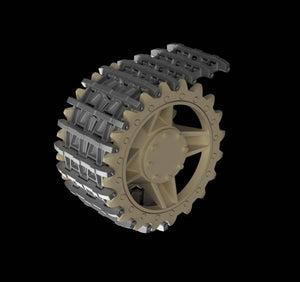 Panzer Art TR35-018 Entwicklungfahrzeug E-25 tracks + correct drive wheels 1/35 – image 2