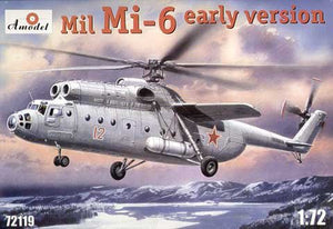 Maquette A-Model 72119 Mil Mi-6 Hélicoptère lourd soviétique (version initiale) 1/72