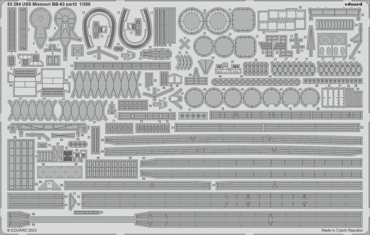 Eduard BIG5368 USS Missouri BB-63 Hobby Boss 1/350 – image 4