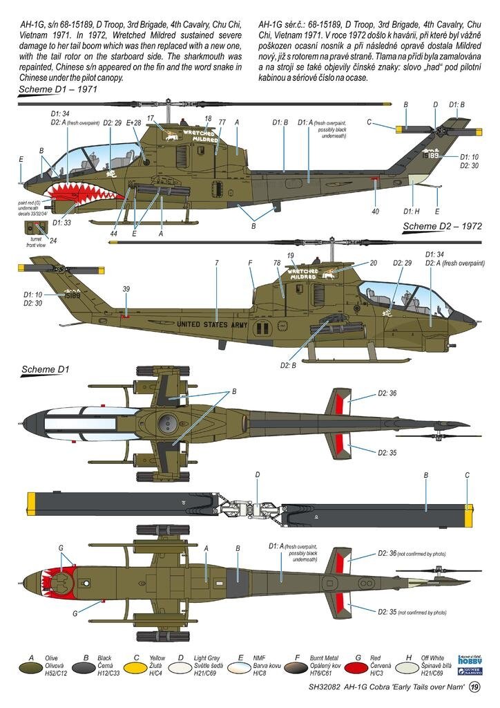Special Hobby 32082 AH-1G Cobra ‘Early Tails over Vietnam’ Hi-Tech Kit 1/32 – zdjęcie 6