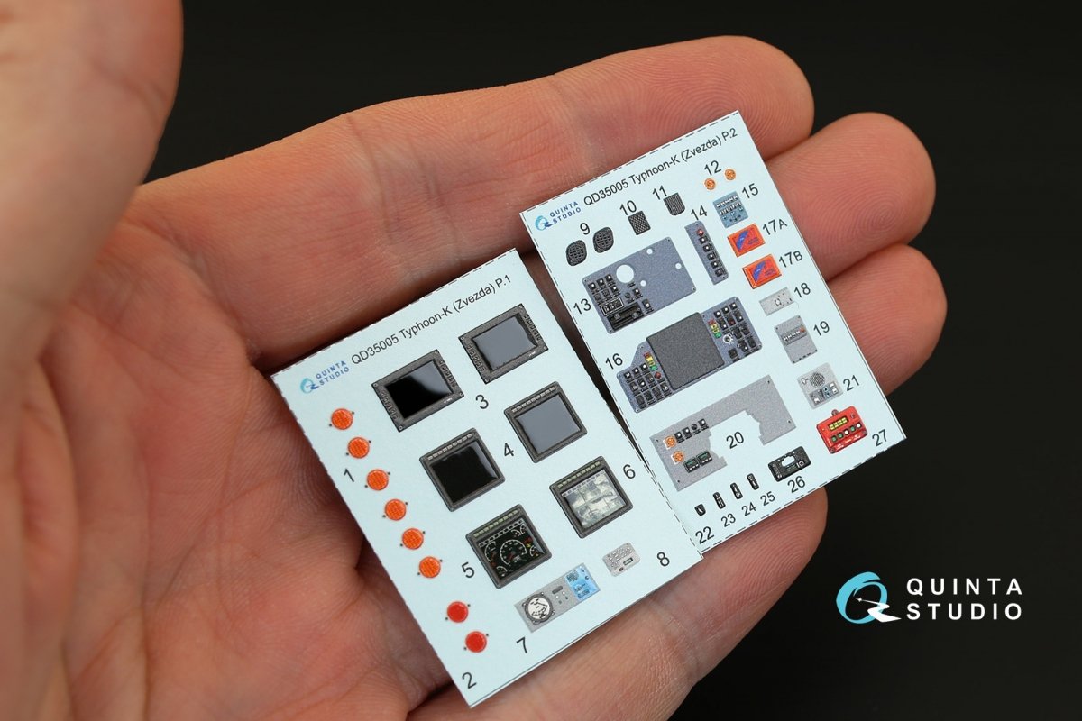Quinta Studio QD35005 MRAP Typhoon-K 3D-Printed &amp;amp; colored Interior on decal paper (for Zvezda kits) 1/35 – immagine 5