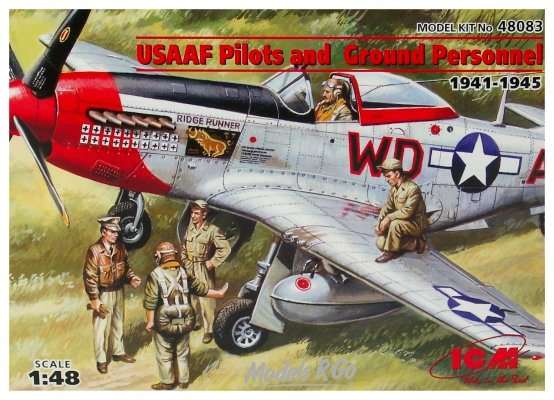 ICM 48083 USAAF Pilots and Ground Personnel (1941-1945) 1/48
