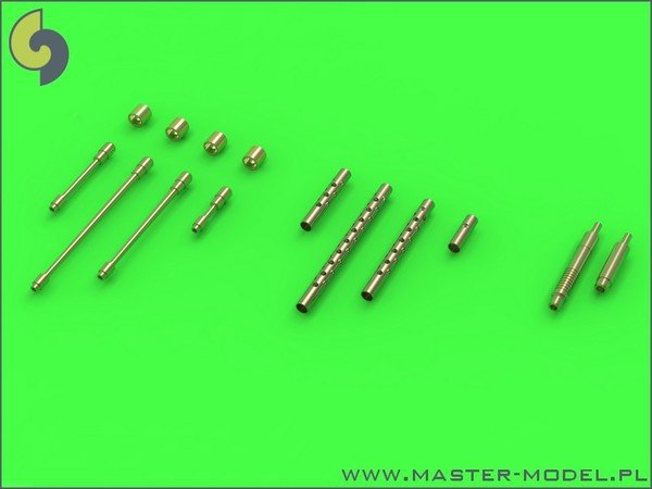 Master AM-32-086 P-38 Lightning - early type armament set (Browning .50 cal MGs with perforated radiator and early and late 20mm cannon mounts)