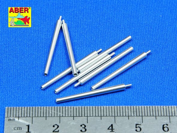 Aber 350L-08 Set of 8 pcs 406 mm barrels for Japanese ships Mutsu and Nagato 1/350 – immagine 2